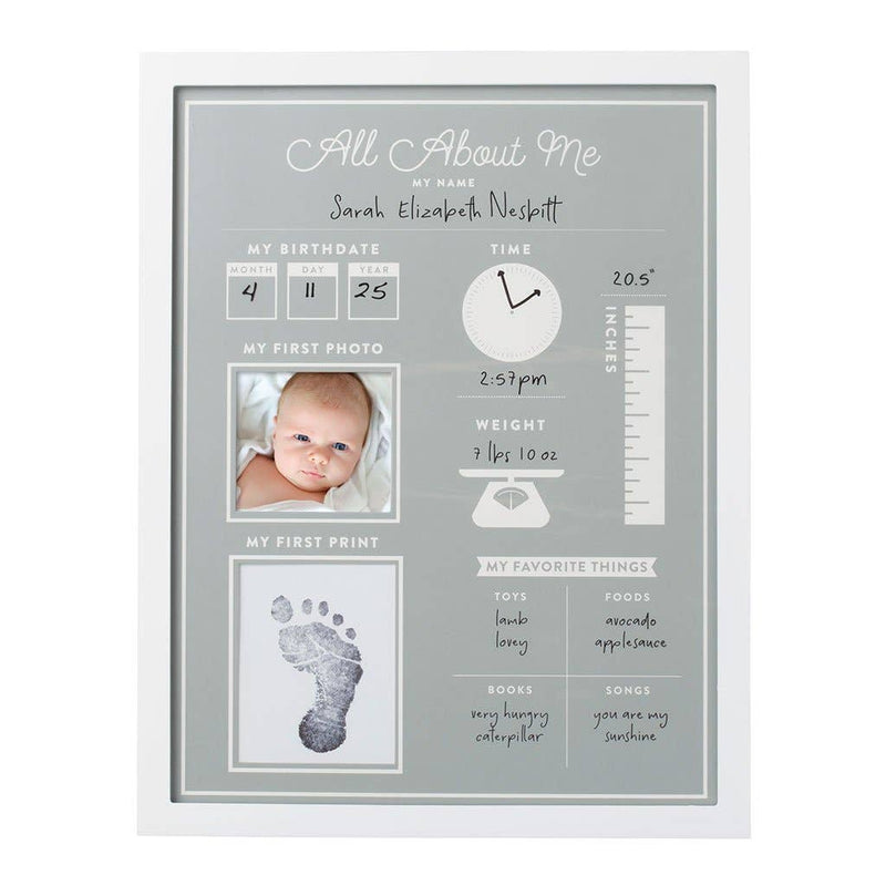 Pearhead - All About Me Baby's 1st Year Frame with Clean-Touch Ink Pad –  Boujee Babies